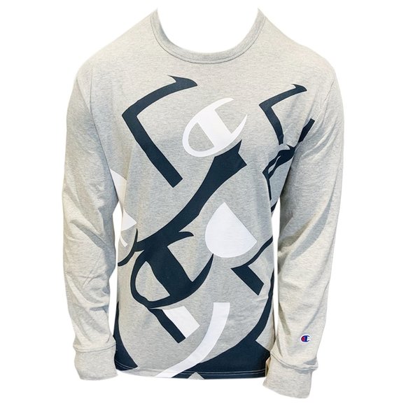 Champion Other - NWT CHAMPION AUTHENTIC MENS LIGHT GRAY COTTON JERSEY LONG SLEEVE SWEATSHIRT XL